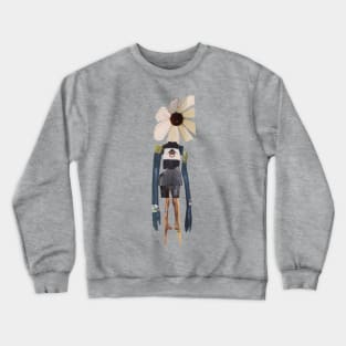 A floral gentleman or woman influenced by the Maasai and their ability to jump up to 3 feet vertically Crewneck Sweatshirt